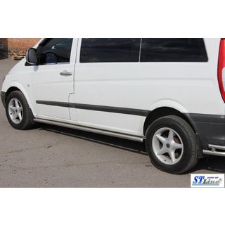 Bočné nerezové rúrky BB001 (2 ks) Mercedes Viano 2004–2014 fotografia 4