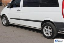 Mercedes Viano 2004–2014 Bočné nerezové rúrky BB001 (2 ks) fotografia 4