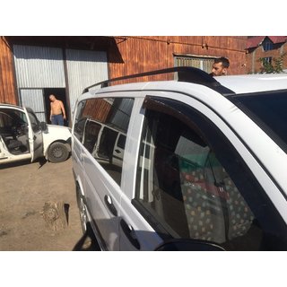 Čierne strešné lyžiny Skyport (celokovové) Mercedes Viano 2004–2014 fotografia 3