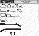 Mercedes Viano 2004–2014 Kryty palubnej dosky (model s elektronickou klimatizáciou) fotografia 1