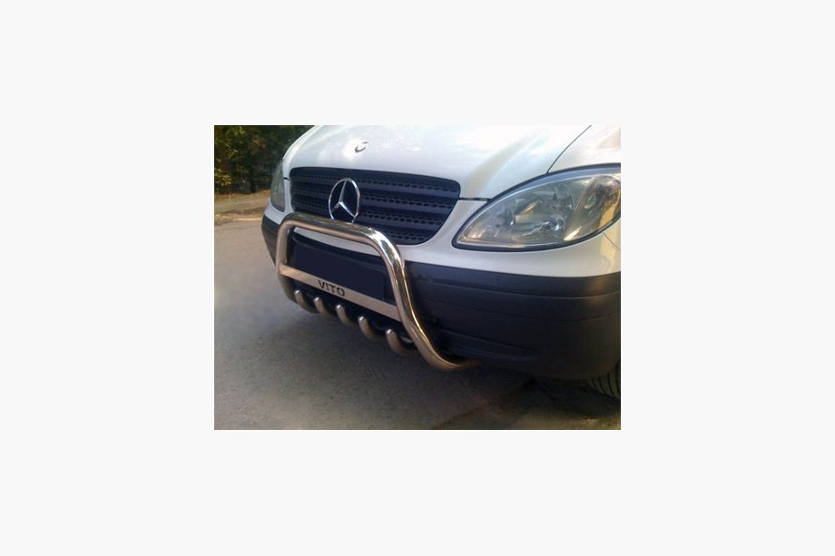 Mercedes Viano 2004–2014 Predný ochranný rám WT003/004 (nerez) 60 mm, s nápisom Image