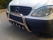 Mercedes Viano 2004–2014 Predný ochranný rám WT003/004 (nerez) 60 mm, s nápisom fotografia 1