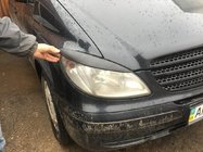 Mercedes Vito W639 2004–2014 Rovné mračidlá na svetlá (2004-2010, 2 ks, plast) Lesk fotografia 15