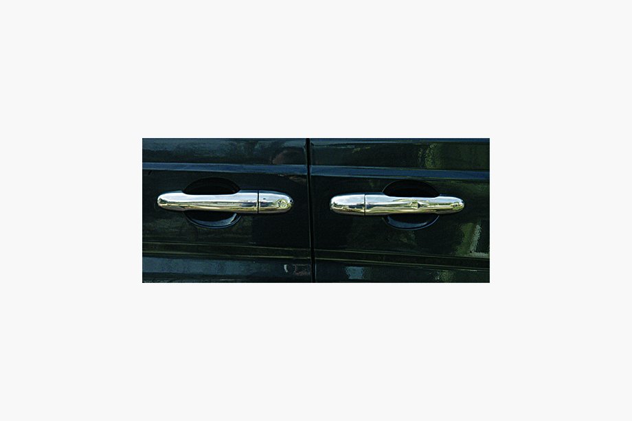 Mercedes Viano 2004–2014 Kryty kľučiek dverí (nerez) 3 ks, Carmos – turecká oceľ Fotografia 3