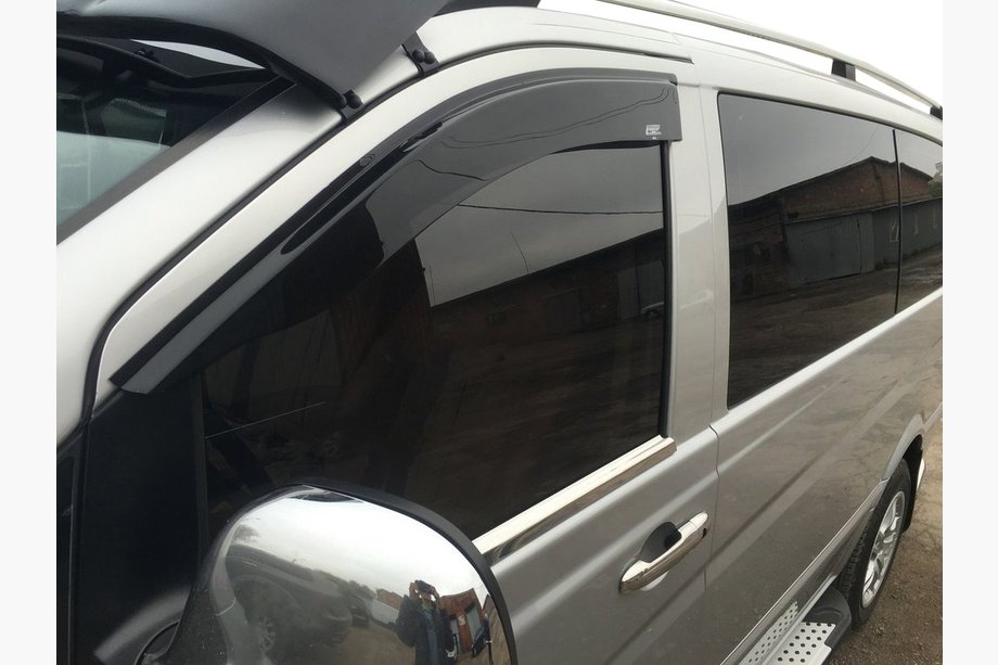 Mercedes Viano 2004–2014 Okenné veterné deflektory (2 ks, zasúvacie DD) Image