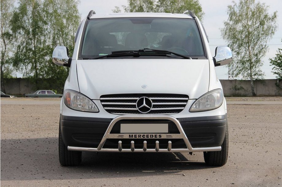 Mercedes Viano 2004–2014 Kengurí rám WT004-Plus s bočnými výstuhami (nerez) Image