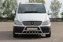 Mercedes Vito W639 2004–2014 Kengurí rám WT004-Plus s bočnými výstuhami (nerez) fotografia 1
