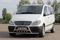 Mercedes Viano 2004–2014 Kengurí rám WT004-Plus s bočnými výstuhami (nerez) fotografia 3