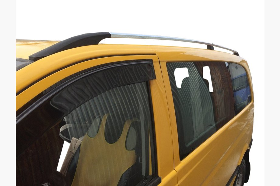 Mercedes Vito W639 2004–2014 Chrómové strešné lyžiny DDU (plastové nožičky) Image