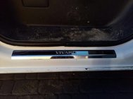 Opel Vivaro 2001–2015 Nerezové kryty prahov dverí Laser-style (2 ks, oceľ) fotografia 2