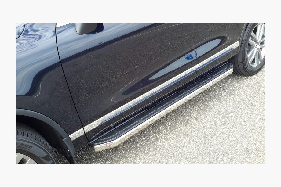 Volkswagen Touareg 2010–2018 Bočné nášľapy ako originál V1 (2 ks, hliník) Image