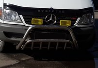 Mercedes Sprinter W901/902/903/904/905 1995–2006 Predný ochranný rám WT002 (nerez) fotografia 1