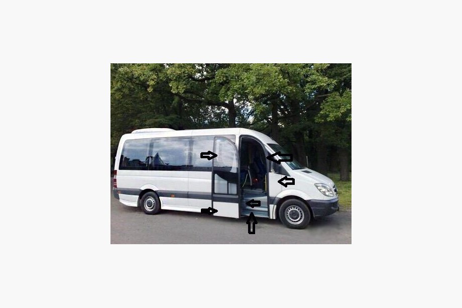 Mercedes Sprinter W906 2006–2018 Sada dverí spolujazdca Image