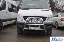 Mercedes Sprinter W906 2006–2018 Vysoký predný ochranný rám (bullbar) WT018 (nerez) fotografia 4