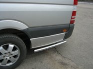 Mercedes Sprinter W907/W910 2018– Bočné rúrky za zadným kolesom (2 ks, nerez) fotografia 5