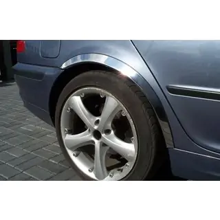 Nerezové lemy blatníkov (4 ks) BMW 3 E46 1998–2006 fotografia 1