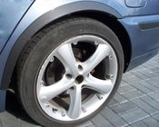 BMW 3 E46 1998–2006 Nástavce lemov blatníkov (4 ks, čierne) fotografia 1