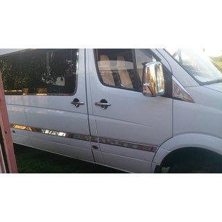 Dverové lišty (nerez) Volkswagen Crafter 2006–2016 fotografia 4