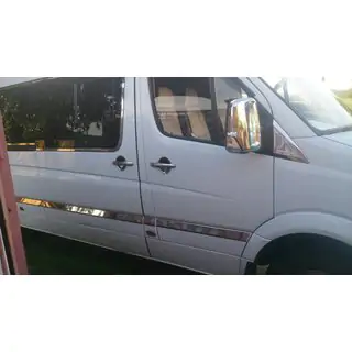 Ochranné kryty pod kľučky dverí (4 ks, nerez) Mercedes Sprinter W906 2006–2018 fotografia 2