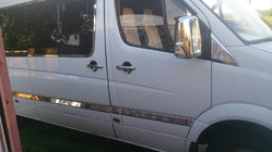 Mercedes Sprinter W906 2006–2018 Dverové lišty (nerez) fotografia 5