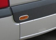 Volkswagen Crafter 2006–2016 Lemovanie obrysových svetiel (6 ks, nerez) Carmos - turecká oceľ fotografia 2