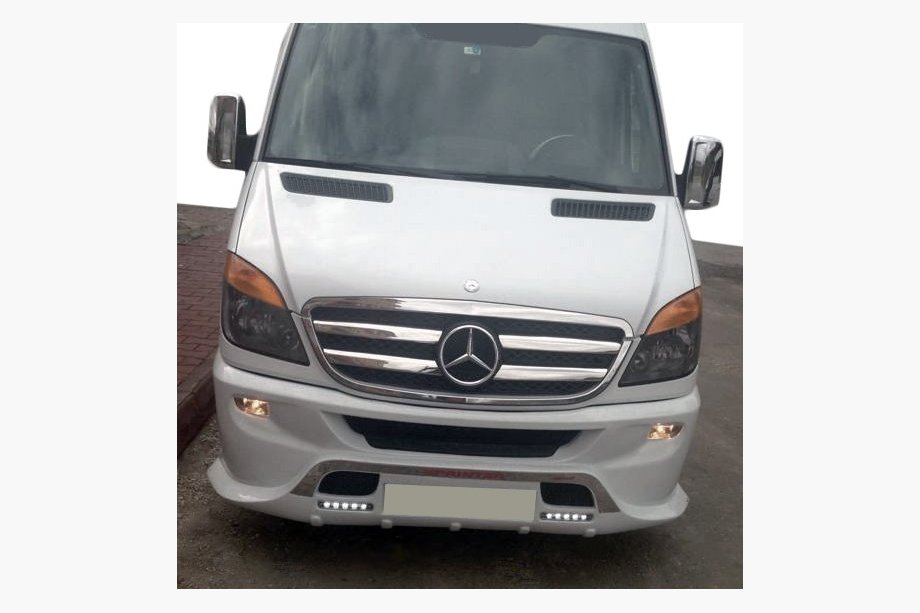 Mercedes Sprinter W906 2006–2018 Lišty na masku chladiča (2006-2013, nerez) Fotografia 6