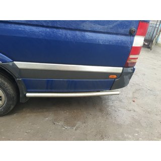 Bočné rúrky za zadným kolesom (2 ks, nerez) Volkswagen Crafter 2006–2016 fotografia 2
