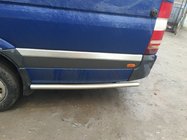 Volkswagen Crafter 2006–2016 Bočné rúrky za zadným kolesom (2 ks, nerez) fotografia 2