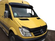 Mercedes Sprinter W906 2006–2018 Deflektor čelného skla na ráme V1 (čierny lesk, 5 mm) fotografia 1