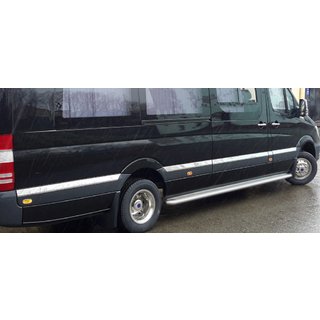 Dverové lišty (nerez) Volkswagen Crafter 2006–2016 fotografia 3