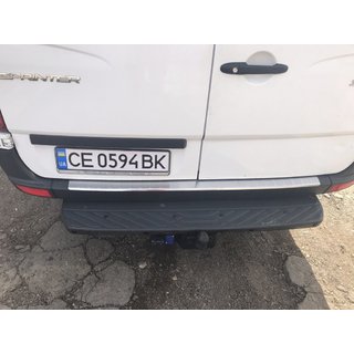 Nerezová lišta na zadný nárazník MATNÁ (Omsa) fotografia 3