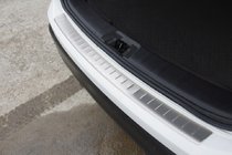 Nissan Qashqai 2014–2021 Nerezový kryt zadného nárazníka OmsaLine (2014-2017) fotografia 1