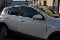 Nissan Qashqai 2010–2014 Vonkajšie ozdobné lišty (4 ks, nerez) Štandardná základňa, OmsaLine – talianska nehrdzavejúca oceľ fotografia 2