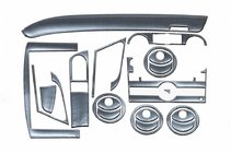 Chevrolet Aveo T250 2005–2011 Kryty palubnej dosky (veľká sada) Titán fotografia 1