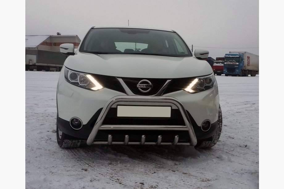 Nissan Qashqai 2014–2021 Predný ochranný rám WT003 (nerez) Image