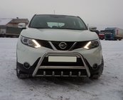 Nissan Qashqai 2014–2021 Predný ochranný rám WT003 (nerez) fotografia 1