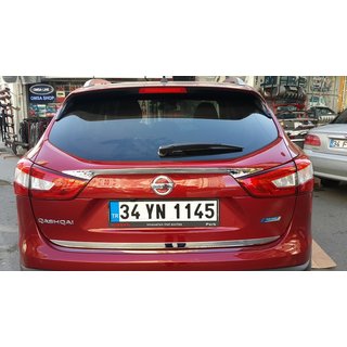 Nerezová lišta hrany kufra Nissan Qashqai 2014–2021 fotografia 4