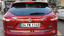 Nissan Qashqai 2014–2021 Nerezová lišta hrany kufra OmsaLine – talianska nehrdzavejúca oceľ fotografia 4