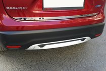 Nissan Qashqai 2014–2021 Nerezová lišta hrany kufra OmsaLine – talianska nehrdzavejúca oceľ fotografia 1