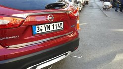 Nissan Qashqai 2014–2021 Nerezová ozdobná lišta nad ŠPZ OmsaLine – talianska nehrdzavejúca oceľ fotografia 5