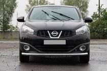Nissan Qashqai 2010–2014 Predný ochranný rám ST008 (nerez) fotografia 1
