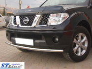 Nissan Navara 2006–2015 Predný ochranný rám ST008 (nerez) fotografia 5