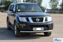 Nissan Navara 2006–2015 Predný ochranný rám ST008 (nerez) fotografia 7