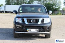 Nissan Navara 2006–2015 Predný ochranný rám ST008 (nerez) fotografia 8