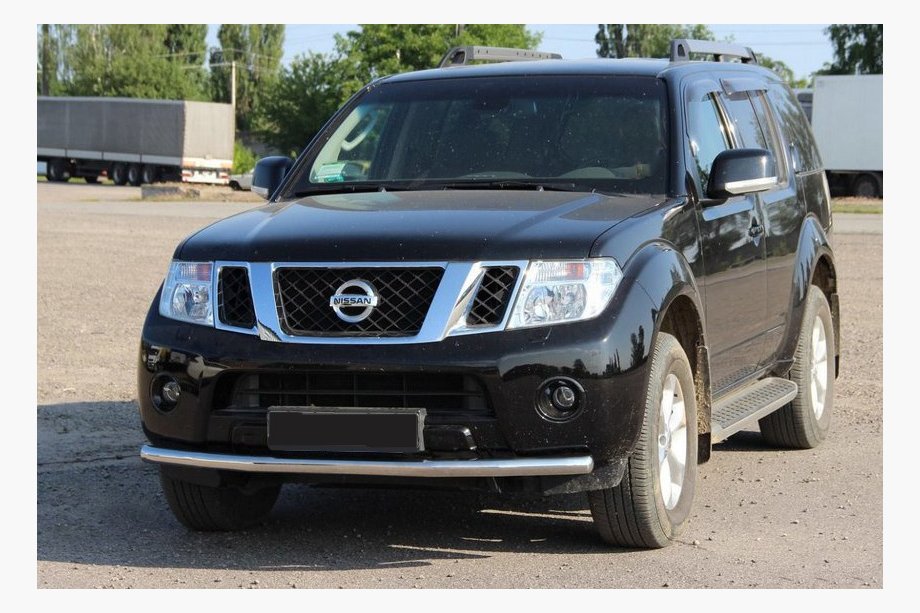 Nissan Navara 2006–2015 Predný ochranný rám ST008 (nerez) Image