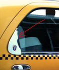 Fiat Albea 2002–2012 Chrómový trojuholník na sklo (nerez) fotografia 1