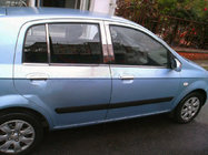 Hyundai Getz 2002– Kryty stĺpikov (nerez) fotografia 1