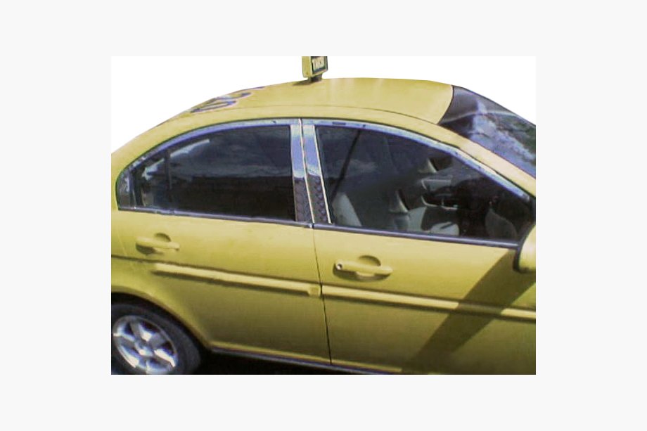 Hyundai Accent 2006–2010 Lišta stĺpikov dverí (nerez) Image