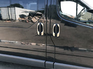 Renault Trafic 2001–2015 Rámiky dverových kľučiek (4 ks, nerez) fotografia 1