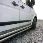 Mercedes Viano 2004–2014 Dverová lišta na hranu dverí (8 dielov, nerezová oceľ) fotografia 1
